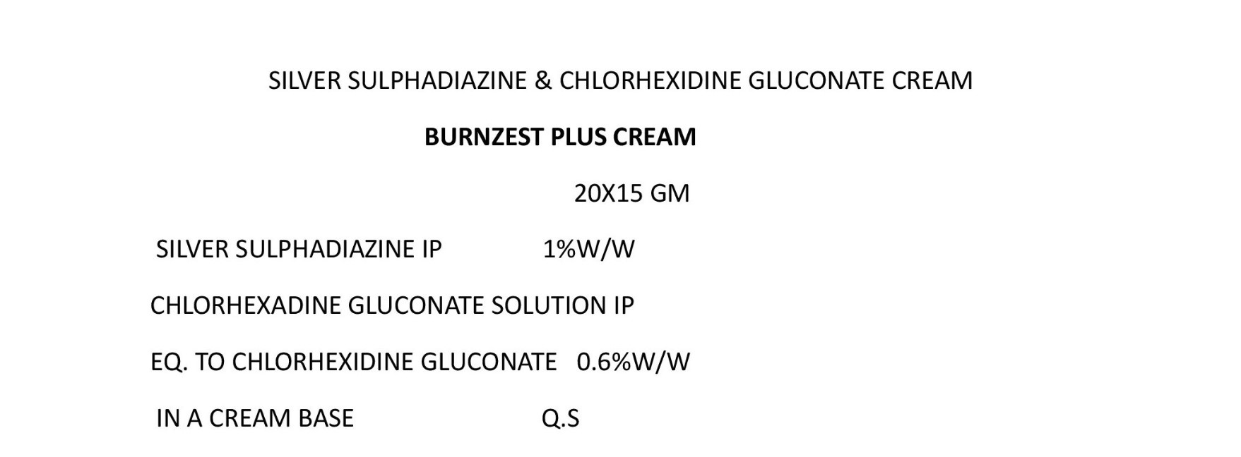 BURNZEST PLUS CREAM